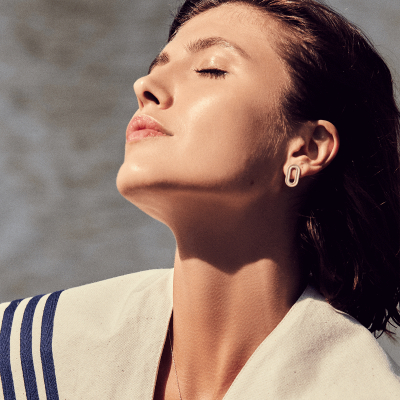 Labyrinth Small Oval Earrings 2